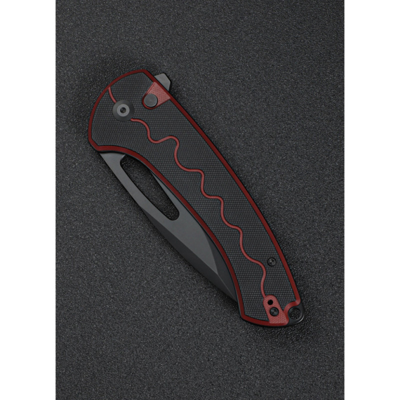 Ніж складаний туристичний Sencut Squiggy, (9.9 см) 9Cr18MoV / G10 червоно-чорний