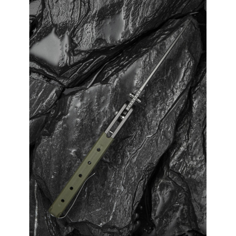 Ніж складаний туристичний Civivi Sentinel Strike II, (9.4 см) Nitro-V / Aluminum & FRN темно-зелений