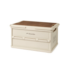 Складаний контейнер для зберігання з ручками Naturehike Lingyue R CNK2550XB017, 25 л, світло-бежево-сірий
