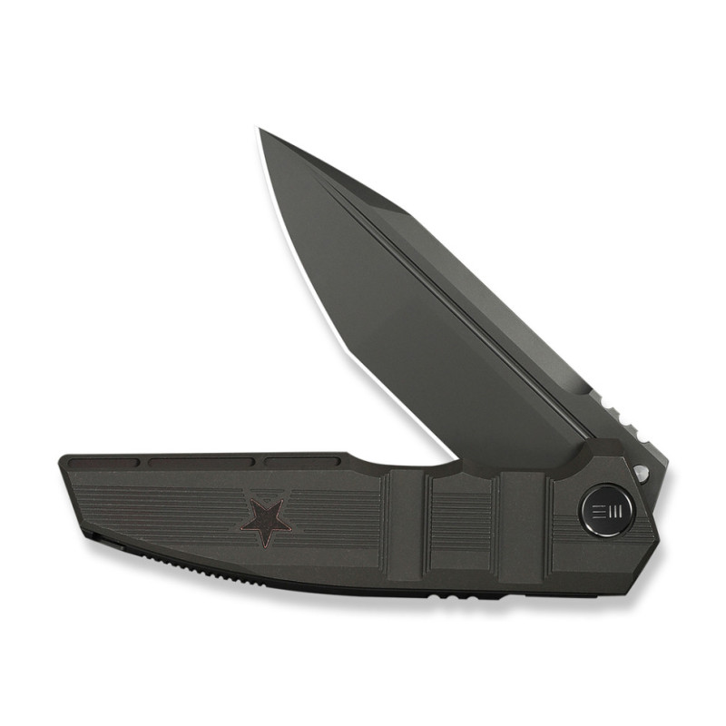 Ніж складаний туристичний Weknife Breach (9.8 см) Bohler M390 / Titanium вугільно-сірий