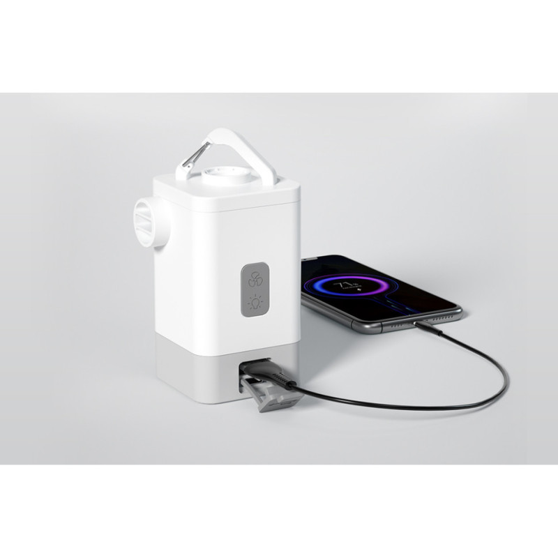 Насос-ліхтар-powerbank кемпінговий Flextail Max Pump 2 Plus, білий