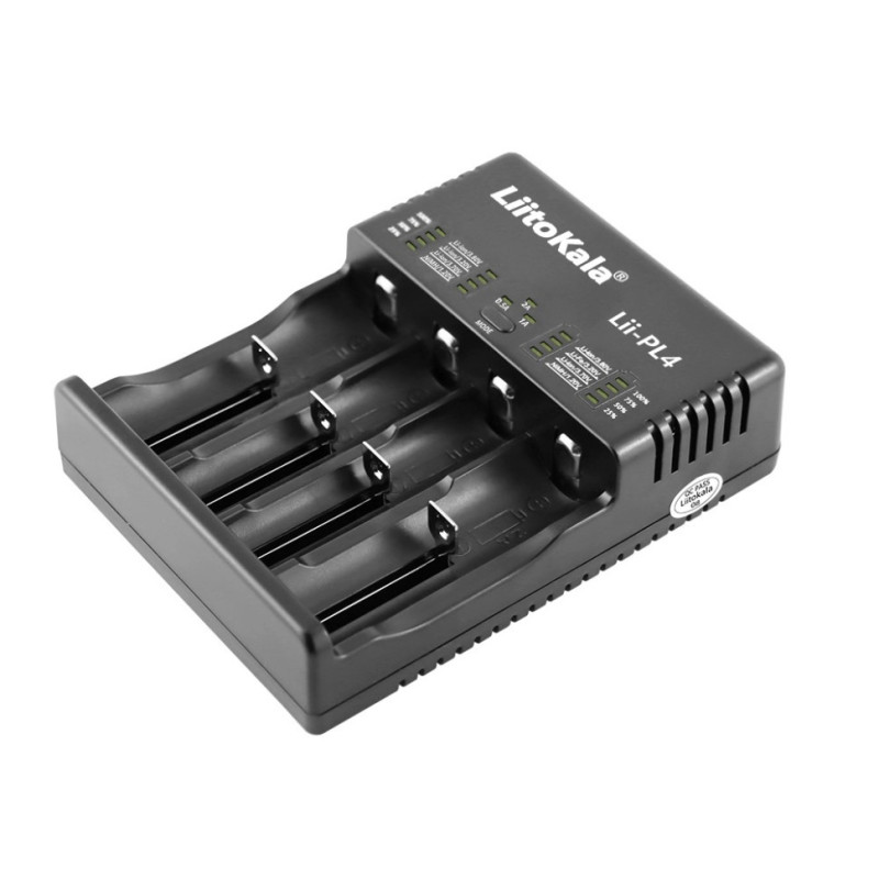 Зарядний пристрій Liitokala Lii-PL4, 4 канала, Ni-Mh/Li-ion/LiFePO4, 220V/12V, LED, Box