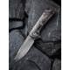 Ніж складаний кишеньковий Civivi Elementum, (7.5 см) Damascus / Carbon Fiber чорний