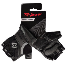 Рукавички для фітнесу Fit forever High End AI-04-1070-D чорний-сірий M