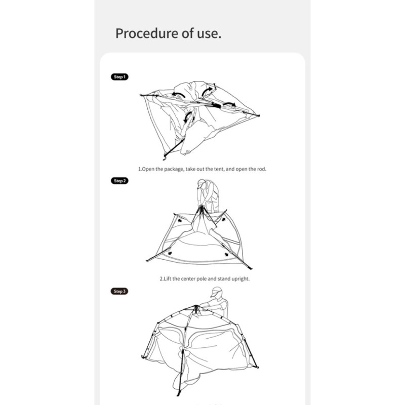 Намет тримісний автоматичний із тентом Naturehike Ango CNK2550WS010, L, сірий