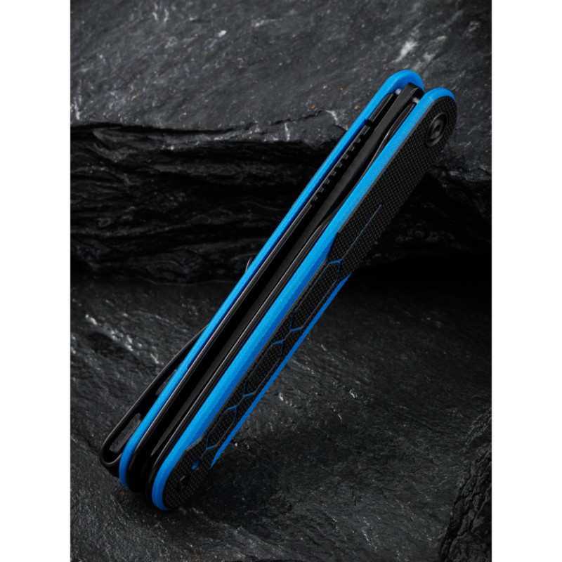 Ніж складаний кишеньковий Civivi KwaiQ , (7.6 см) Nitro-V / G10 чорно-синій