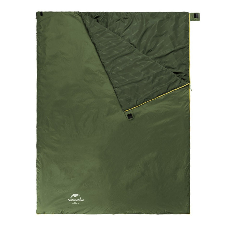 Спальний мішок Naturehike LW180 Mini NH21MSD04, правий, XL, темно-зелений
