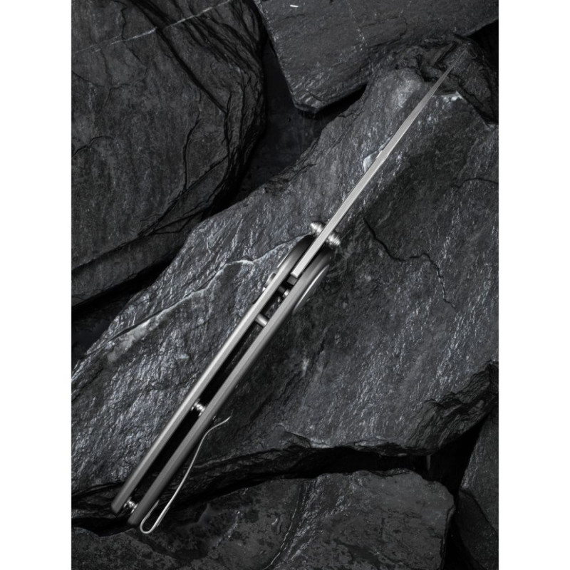 Ніж складаний туристичний Civivi Starflare, (8.4 см) Nitro-V / Aluminum сірий