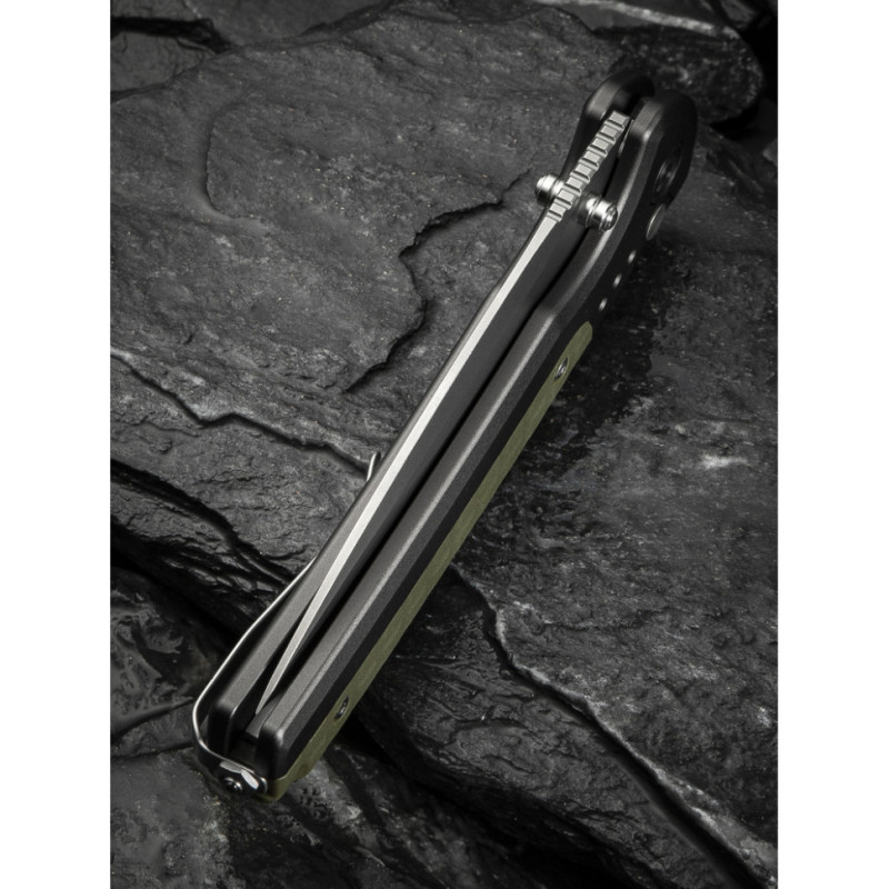 Ніж складаний туристичний Civivi Sentinel Strike II, (9.4 см) Nitro-V / Aluminum & FRN темно-зелений