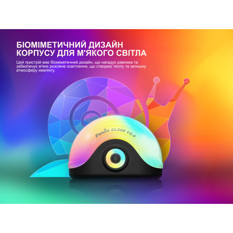 Ліхтар кемпінговий Fenix CL20R V.2.0, чорний