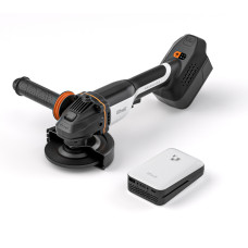 Акумуляторна кутова шліфмашина безщіткова Litheli, живлення від павербанку (УМБ Litheli Power Bank 20000 mAh, 45 W, 2А в комплекті)