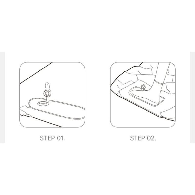 Матрац туристичний надувний одномісний Naturehike CNK2550WS019, 200х60х6.5 см, зелений із вбудованою помпою для надування