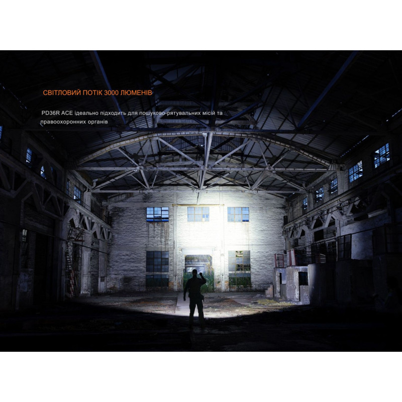 Ліхтар тактичний ручний Fenix PD36R ACE 3000 лм