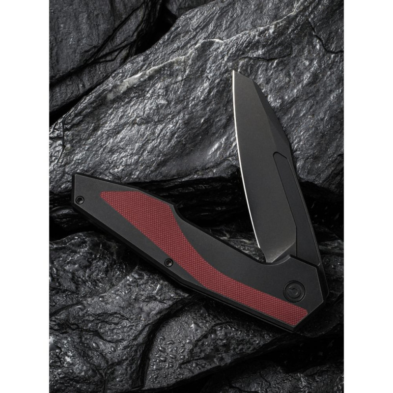 Ніж складаний туристичний Civivi Hypersonic, (9.4 см) 14C28N / Steel & G10 чорно-бордовий