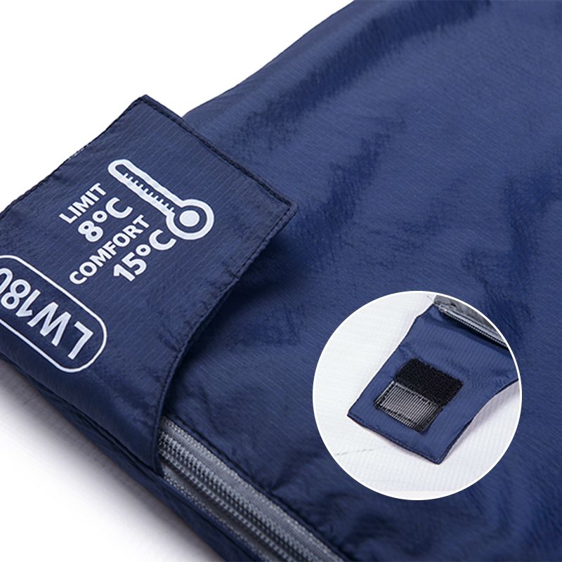 Спальник надлегкий Naturehike LW180 NH21MSD04 правий, (15°C), p-p XL, темно-блакитний