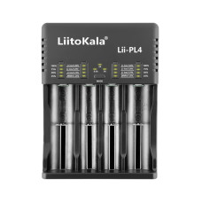 Зарядний пристрій Liitokala Lii-PL4, 4 канала, Ni-Mh/Li-ion/LiFePO4, 220V/12V, LED, Box