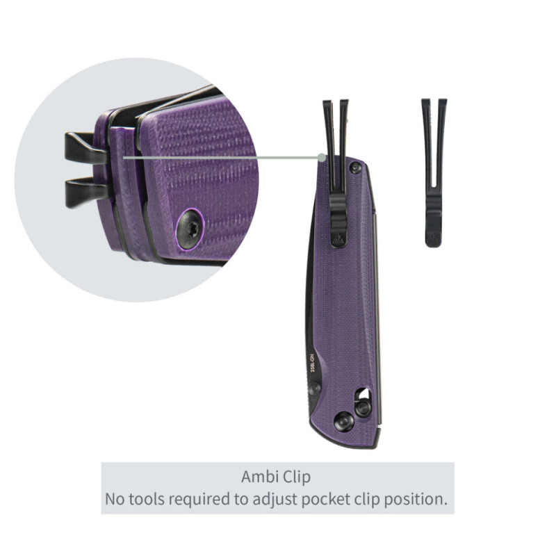 Ніж складаний SRM Terrier 258L-GN, фіолетовий