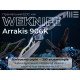 Ніж складаний туристичний Weknife Arrakis (8.8 см) Vanax / Titanium сіро-блакитний