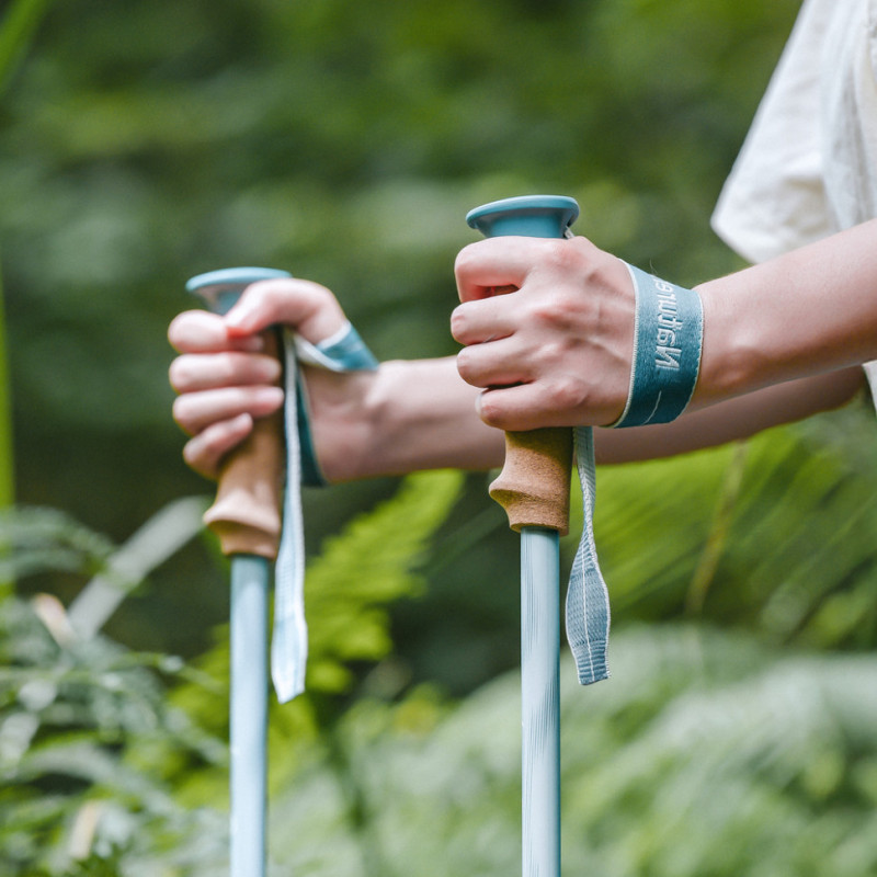 Трекінгова палиця Naturehike CNK2550DS013, 90-120 см, блакитна