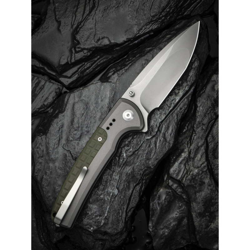 Ніж складаний туристичний Civivi Sentinel Strike II, (9.4 см) Nitro-V / Aluminum & FRN темно-зелений