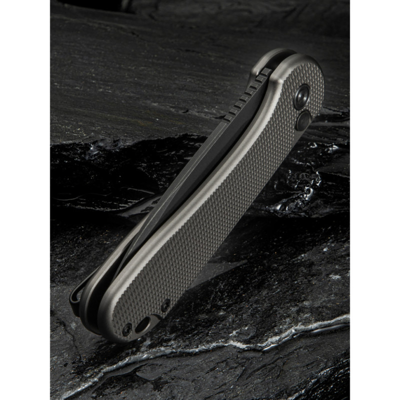 Ніж складаний кишеньковий Civivi Elementum II, (7.5 см) Nitro-V / Aluminum сірий