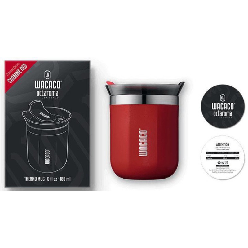 Термокухоль Wacaco Octaroma Classico 180 мл, червоний