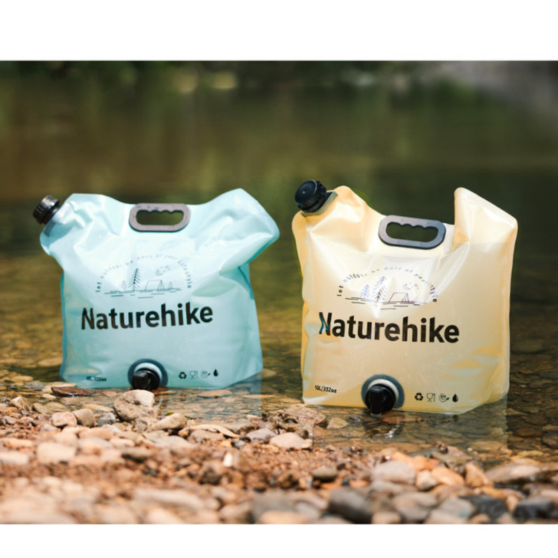 Складаний контейнер для води з поліетилену Naturehike CNK2450CF027, 10 л, блакитний