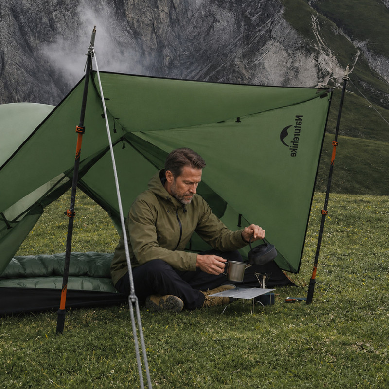 Намет надлегкий тримісний Naturehike Mongar CNK2650WS014, 210T, зелений