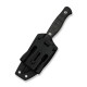 Ніж фіксований туристичний Weknife Notchline, (8.7 см) CPM S35VN /Carbon Fiber чорний з чохлом