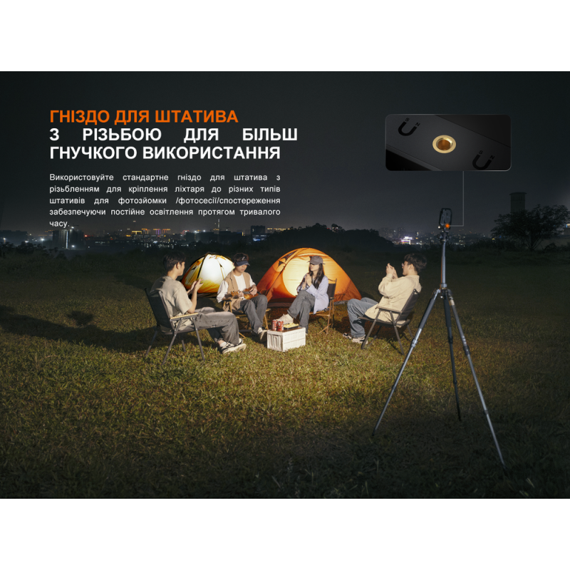 Ліхтар прожектор Fenix CL27R зелений