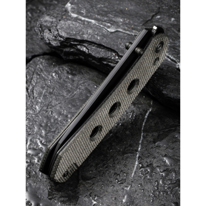 Ніж складаний туристичний Civivi Vision FG, (8.9 см) Nitro-V / Micarta темно-сірий