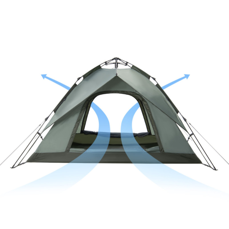 Намет тримісний автоматичний Naturehike NH21ZP008, оливково-зелений