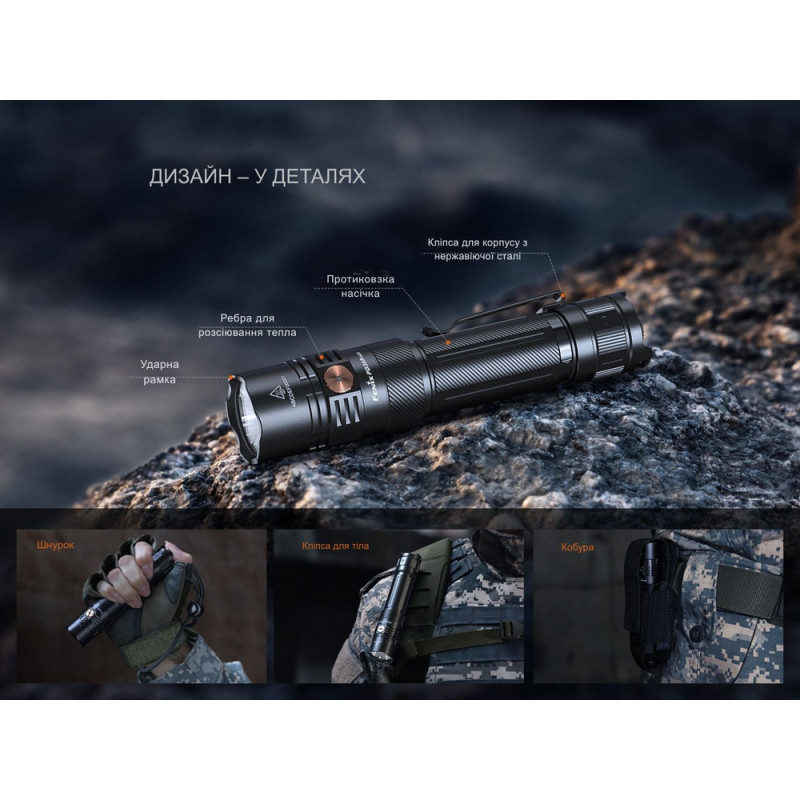 Ліхтар тактичний ручний Fenix PD36R ACE 3000 лм