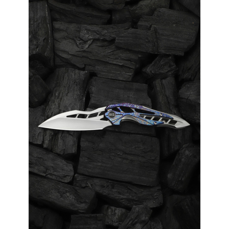 Ніж складаний туристичний Weknife Arrakis (8.8 см) Vanax / Titanium сіро-блакитний
