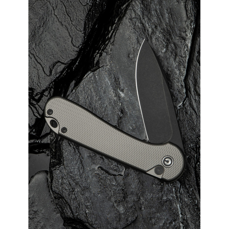 Ніж складаний кишеньковий Civivi Elementum II, (7.5 см) Nitro-V / Aluminum сірий