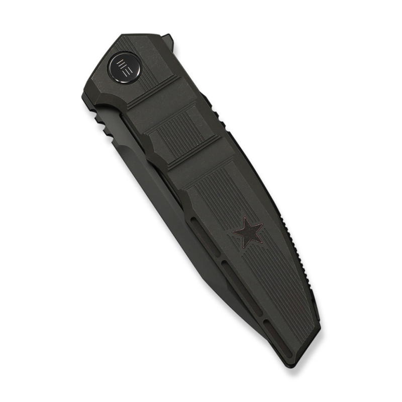Ніж складаний туристичний Weknife Breach (9.8 см) Bohler M390 / Titanium вугільно-сірий