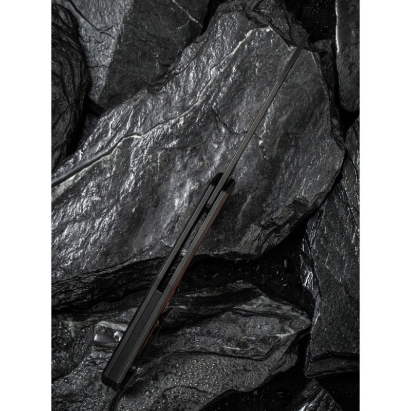 Ніж складаний туристичний Civivi Hypersonic, (9.4 см) 14C28N / Steel & G10 чорно-бордовий