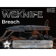 Ніж складаний туристичний Weknife Breach (9.8 см) Bohler M390 / Titanium вугільно-сірий
