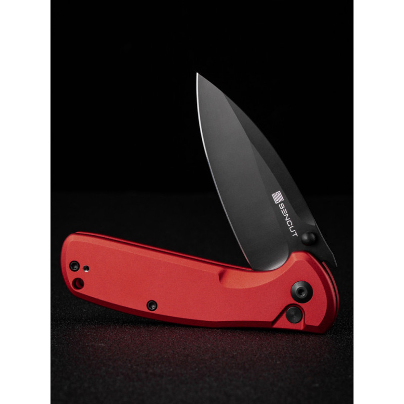 Ніж складаний кишеньковий Sencut ArcBlast, (7.6 см) 9Cr18MoV / Aluminum червоний