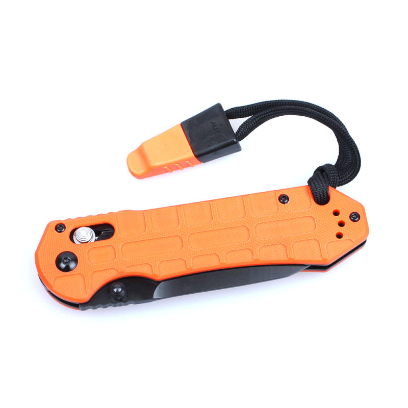 Ніж складаний туристичний Ganzo G7453P-WS ( 9 см) 440С / G10 помаранчевий текстурований