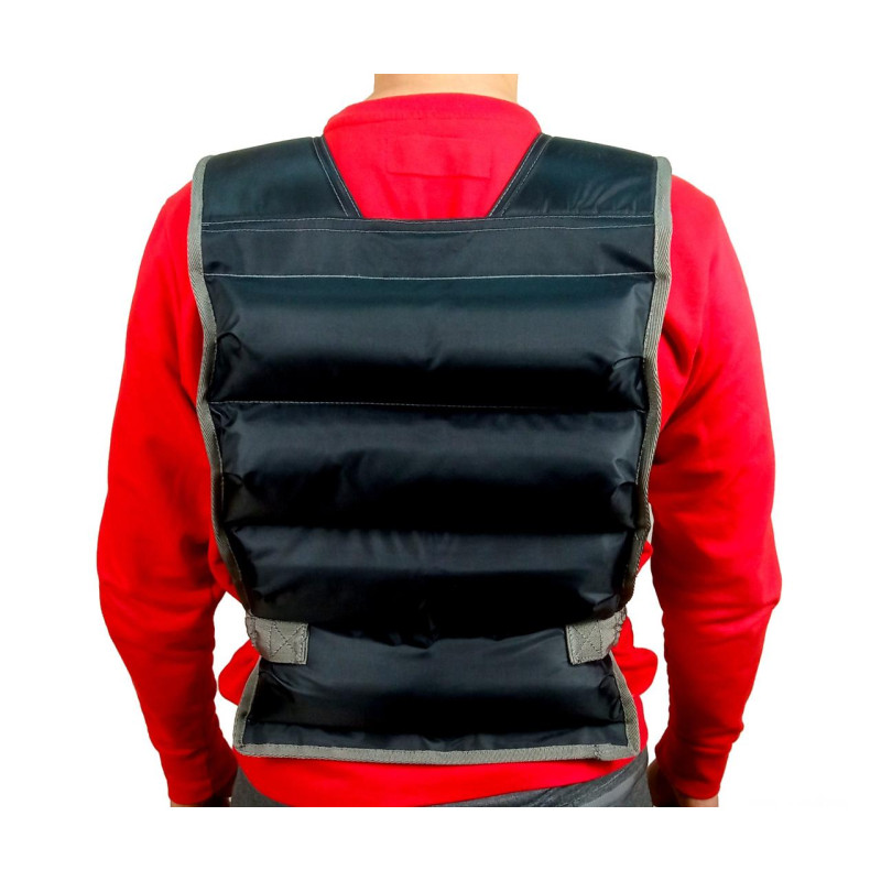 Жилет для обтяження EasyFit, Вага 14 кг, Оксфорд, Пісок, Чорний