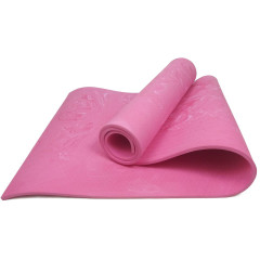 Premium Mat килимок EasyFit для фітнесу та пілатесу, 183x61 см, товщина 8 мм, PER, ECO-Friendly, рожевий