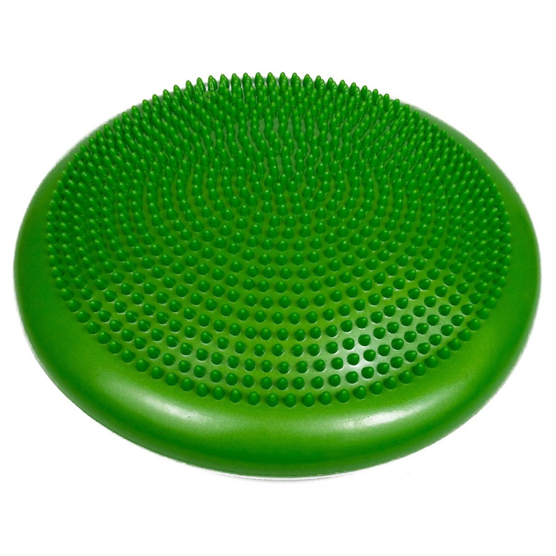 Балансировочная массажная подушка EasyFit, Диаметр 33 см, Максимальная нагрузка 120 кг, Резина, Зеленый