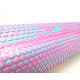Массажный ролик (валик) EasyFit Foam Roller, длина 45 см, диаметр 14,5 см, розово-мятный, пена EVA с мелкой массажной поверхностью, для МФР, фитнеса, йоги и реабилитации