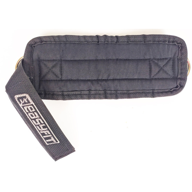 Манжета EasyFit для тяги на тренажерах, Длина 29 см, Ширина 10 см, Оксфорд, Сталь, Серый