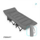 Раскладушка туристическая EasyFit CozyCamp с чехлом, размер: 190х66х38 см, стальной каркас, серый