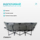 Раскладушка туристическая EasyFit CozyCamp с чехлом, размер: 190х66х38 см, стальной каркас, серый