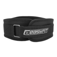 Пояс важкоатлетичний EasyFit Loins Protector, 2XL (100-120 см), Oxford/EVA/фліс/сталь, чорний