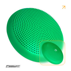 Балансувальна масажна подушка EasyFit, Діаметр 33 см, Максимальне навантаження 120 кг, Гума, Зелений