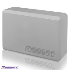 Блок для йоги EasyFit EVA, 23х15,5х7,5 см, сірий